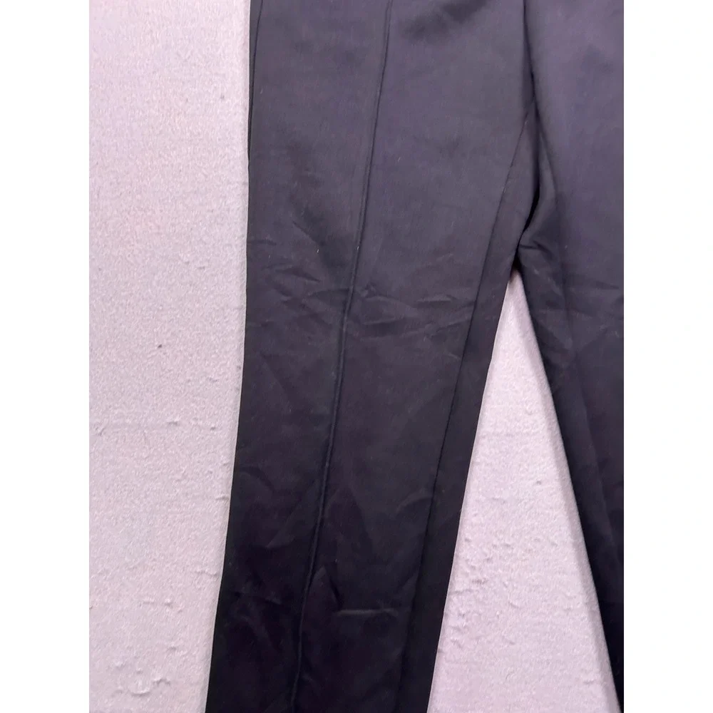 Ann Taylor Pants Double Knit Polyester Viscose Black Size 8 Womens